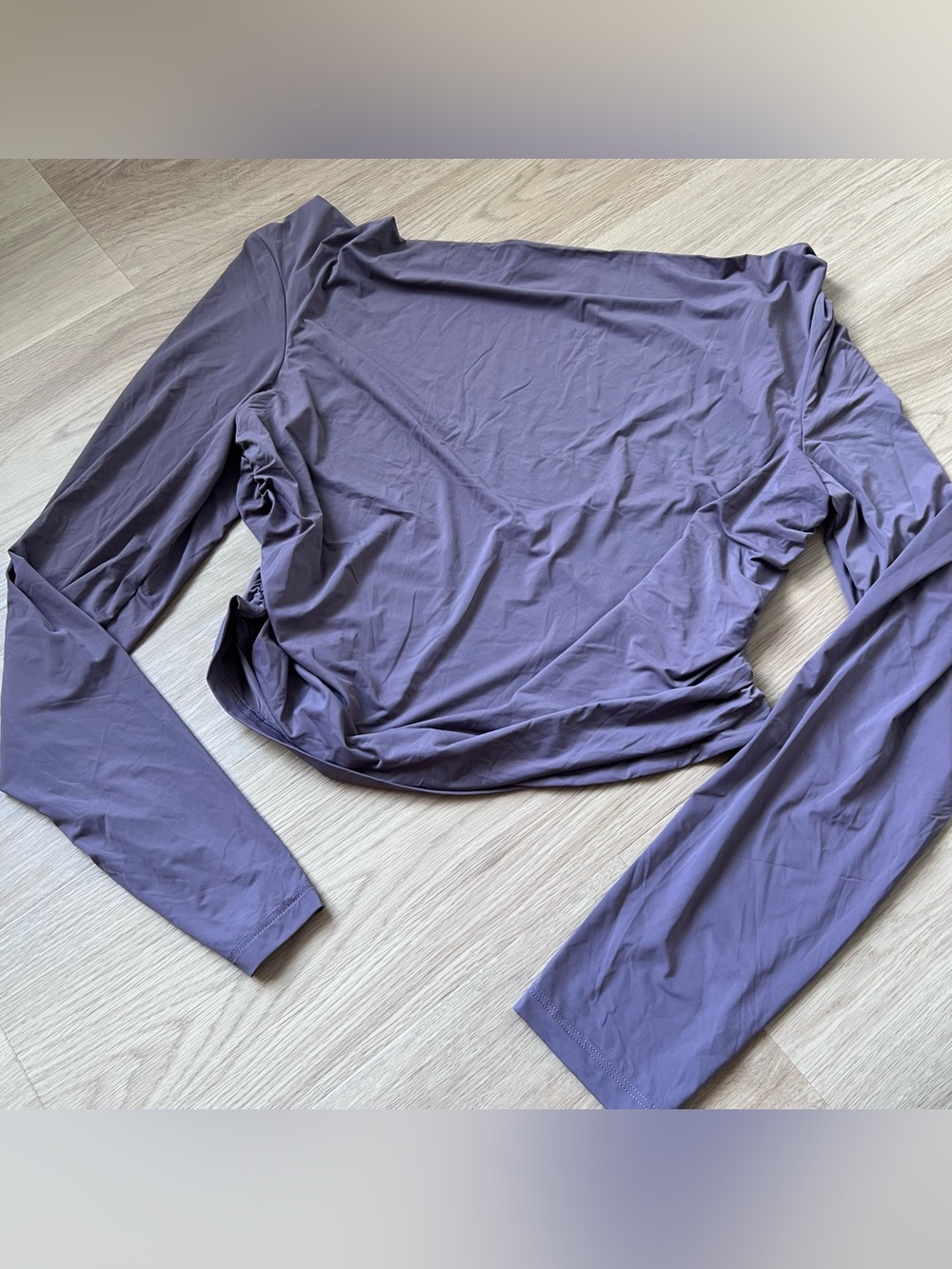 Aritzia Purple Off The Shoulder Blouse